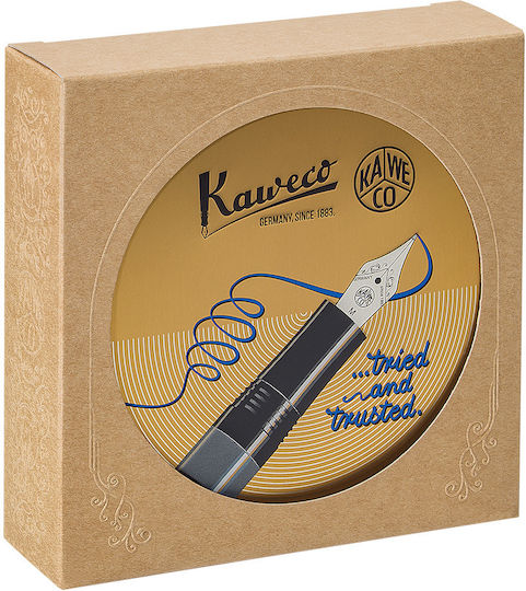 Kaweco Sport Al Σετ Πένα Γραφής Fine Μαύρη από Αλουμίνιο με Μαύρο Μελάνι