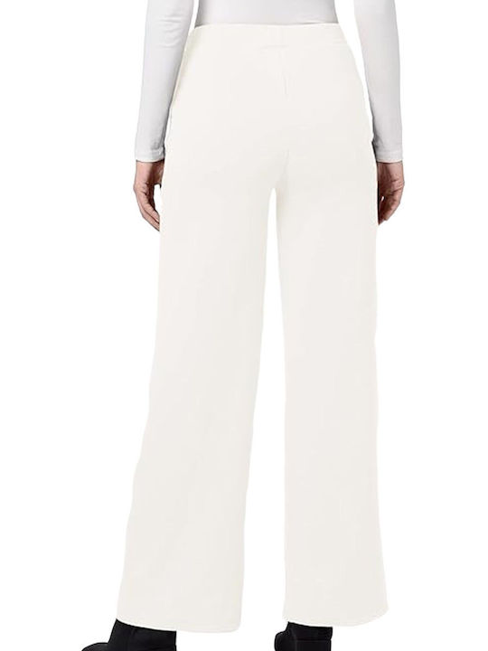 Kendall + Kylie Women's Wide Sweatpants White