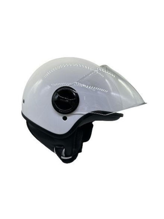 Faseed 631 White Motorradhelm Jet