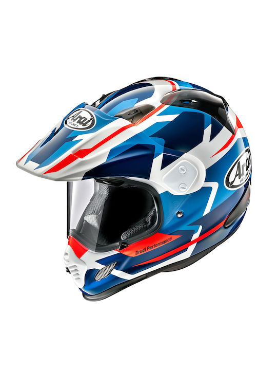 Arai Tour X4 Depart Blue Metallic Motorcycle Helmet On-Off ECE 22.05