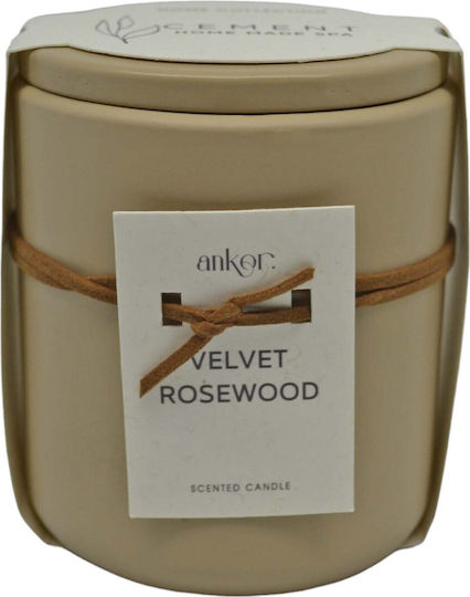 Ankor Aromatic Candle In Jar With Velvet Rosewood Perfume 8.8x10cm
