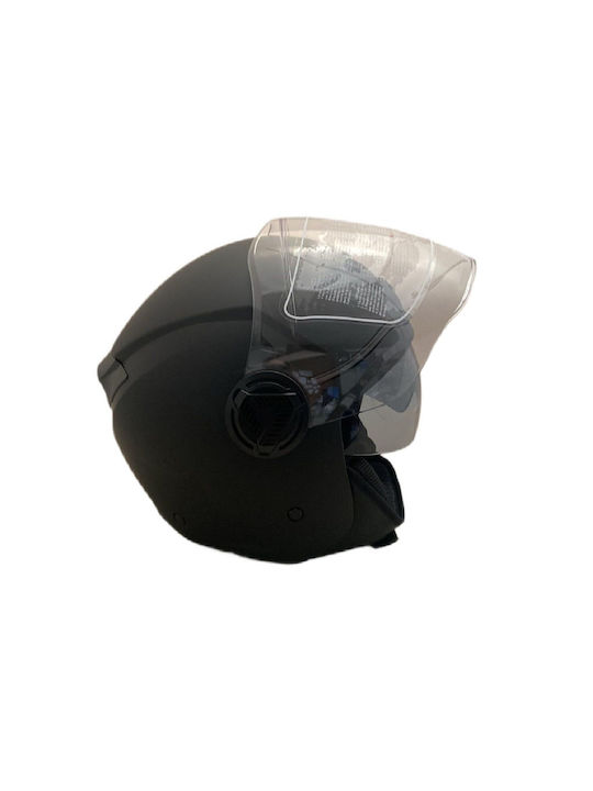 Faseed 760 Black Matt Κράνος Μηχανής Jet ECE 22.06 με Sunvisor