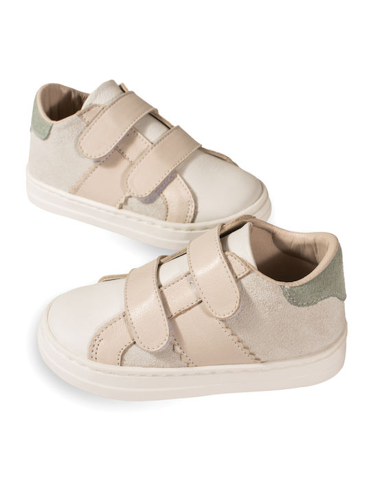 Babywalker Βαπτιστικά Δερμάτινα Sneakers Εκρού