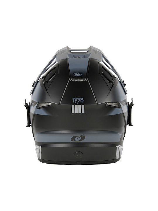 O'Neal EX-SRS Hitch V.24 Black/Grey Κράνος Μηχανής Motocross ECE 22.06