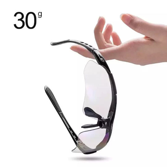 Rockbros Cycling Glasses with White Frame & Photochromic Lenses