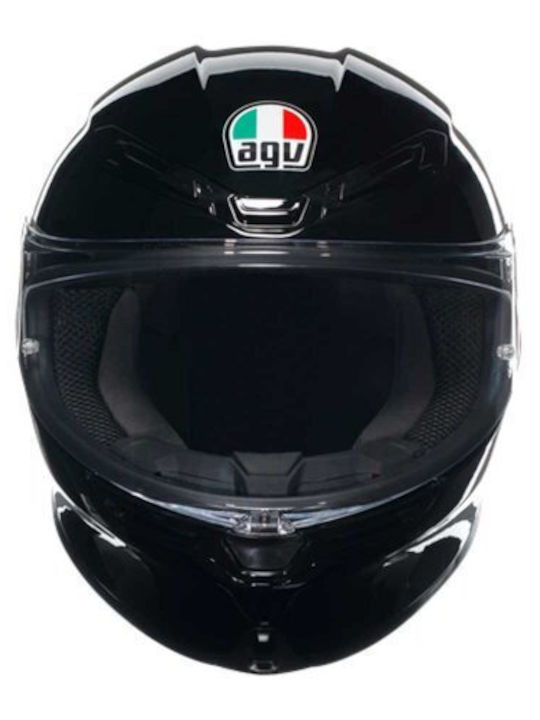 AGV K6 S Solid Black Κράνος Μηχανής Full Face 1220gr με Pinlock