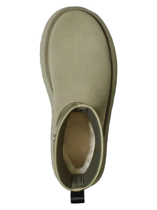Classic Suede Γυναικεία Μποτάκια Χακί