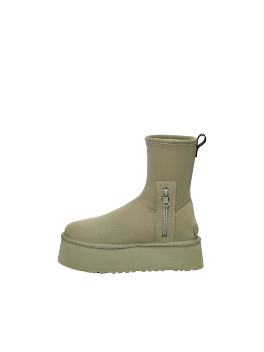 Ugg Australia Classic Catifea Ghete dama Kaki