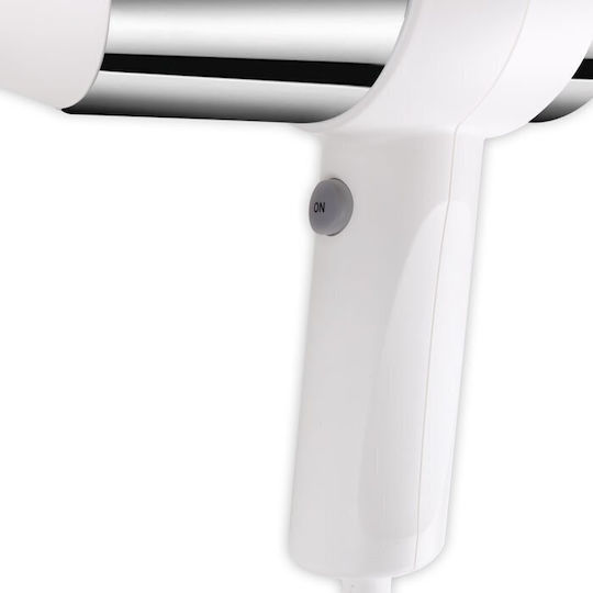 Valera Action Super Plus 1200 White Hotel Hair Dryer 1.2kW with Spiral Cable up to 250cm