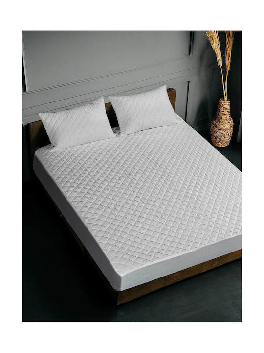 Madi Pure Pillow Protector Set Quilted White 50x70cm.