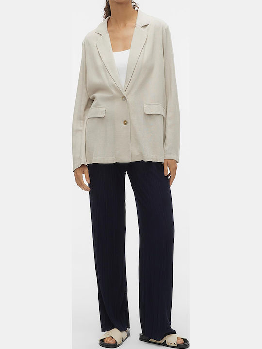Vero Moda Γυναικείο Σακάκι Μπεζ