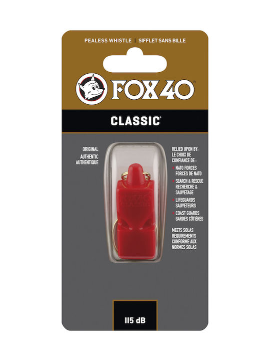 Amila Fox 40 Classic Safety Fluier sportiv Arbitri / Antrenori