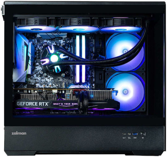 Zalman P30 Gaming Mini Tower Κουτί Υπολογιστή με Πλαϊνό Παράθυρο Μαύρο