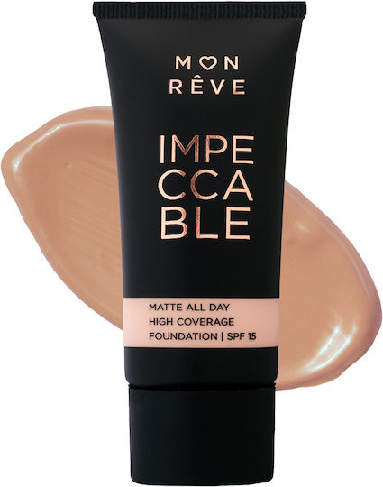 Mon Reve Impeccable Foundation Лилаво/бяло SPF15 6 30мл