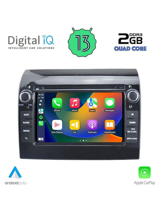 Digital IQ Car Audio System for Fiat Ducato 2011> (Bluetooth/USB/AUX/WiFi/GPS/Apple-Carplay/Android-Auto) with Touch Screen 7"