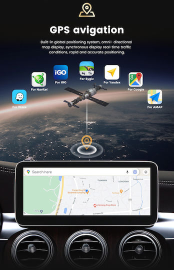 Carmedia Ηχοσύστημα Αυτοκινήτου για Mercedes-Benz GLA 2015+ (Bluetooth/USB/WiFi/GPS/Apple-Carplay/Android-Auto) με Οθόνη Αφής 10.25"