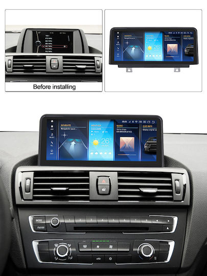 Carmedia Car Audio System for BMW Series 1 / E81 / E82 / E87 2004-2013 (Bluetooth/USB/WiFi/GPS/Apple-Carplay/Android-Auto) with Touch Screen 10.25"