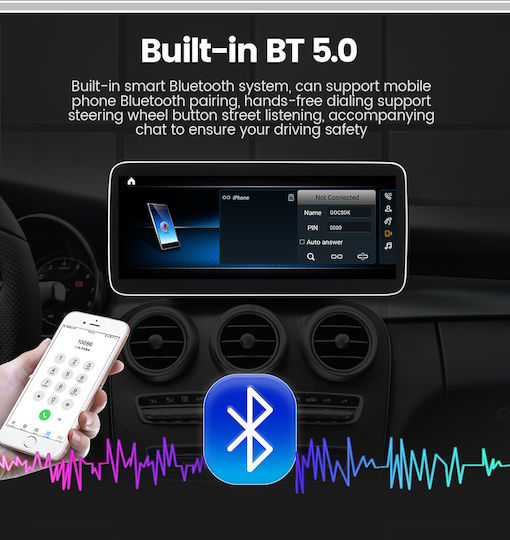 Carmedia Ηχοσύστημα Αυτοκινήτου για Mercedes-Benz GLA 2015+ (Bluetooth/USB/WiFi/GPS/Apple-Carplay/Android-Auto) με Οθόνη Αφής 10.25"