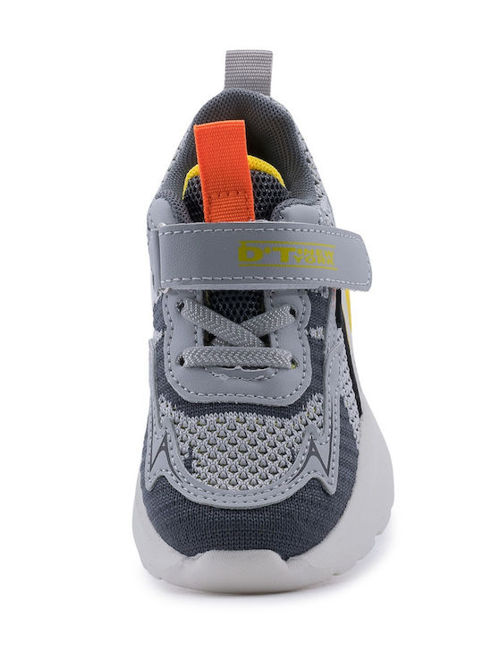 Παιδικά Sneakers με Σκρατς Γκρι