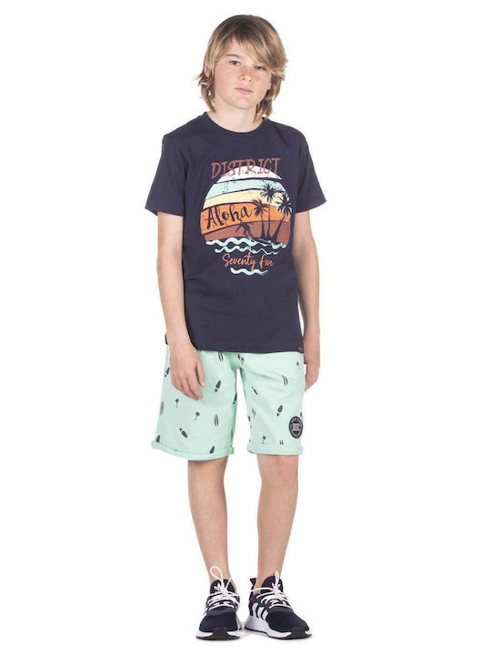 Детска тениска Тъмносин T-Shirt "Aloha Seventy Five"