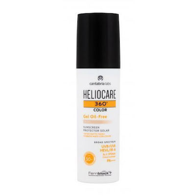 Heliocare 360 Color Gel Oil-Free Sonnenschutzmittel Gel SPF50 mit Farbe 50ml