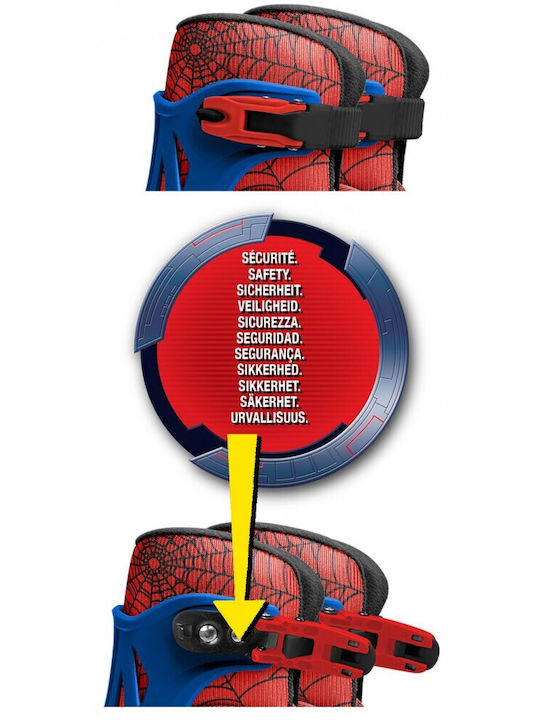 Stamp Spiderman Inline Αυξομειούμενα Rollers Πολύχρωμα Παιδικά