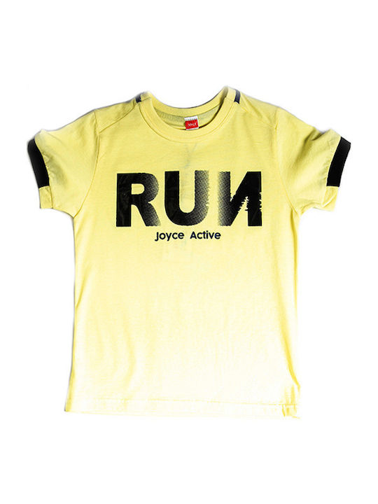 Joyce Kinder-T-Shirt Gelb Run