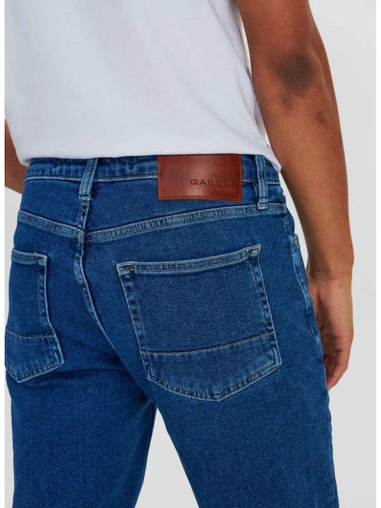 Math Pantaloni Jeans pentru Bărbați Albastru