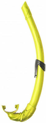 CressiSub Corsica Snorkel Yellow with Silicone Mouthpiece