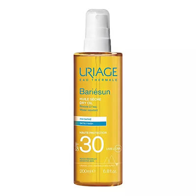 Uriage Bariesun Dry Oil Waterproof Crema protectie solara Ulei pentru Corp SPF30 în Spray 200ml