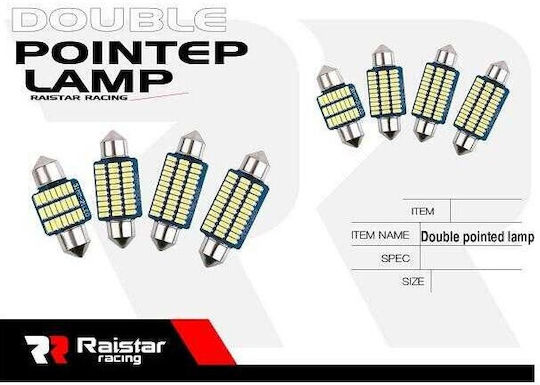 Raistar Lampen Auto LED 6000K Kaltes Weiß 12V 2Stück