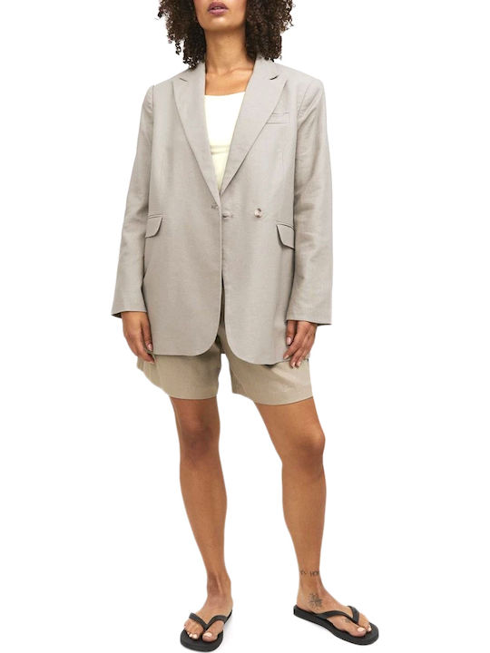 Jack & Jones Γυναικείο Σακάκι Μπεζ