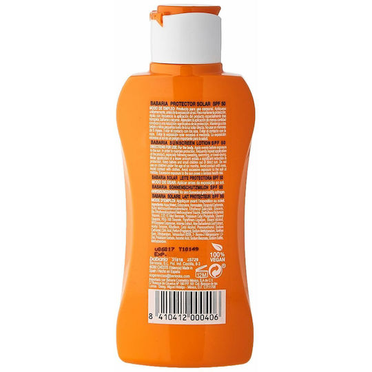 Babaria Aloe Sunscreen Lotion Αντηλιακή Κρέμα Σώματος SPF50 100ml