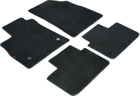 Lampa Set of Front and Rear Mats 4pcs for Renault Talisman Black