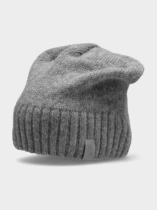 4F Beanie Masculin Căciulă Tricotat în culoarea Gri