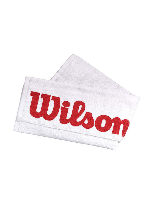 Wilson Sports Πετσέτα Γυμναστηρίου Βαμβακερή Λευκή 120x60cm