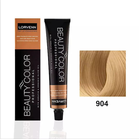 Lorvenn Beauty Color Super Blonds Hair Dye 904 Copper Light Blonde 70ml