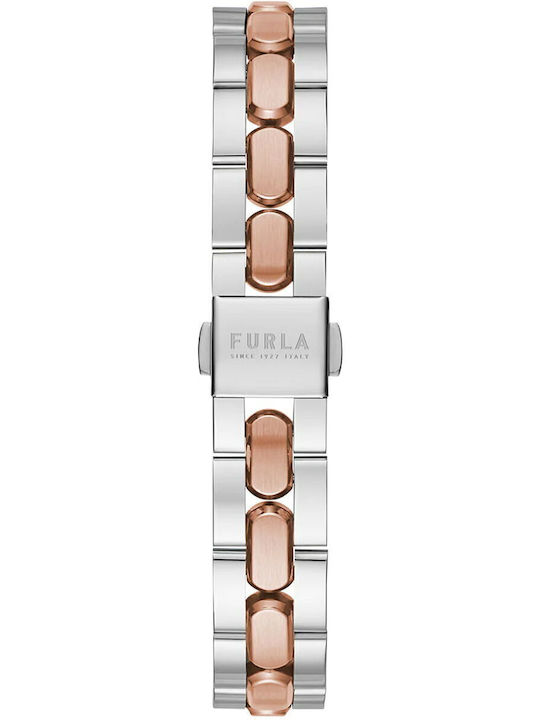 Furla Damen Uhr mit Gray Metallarmband
