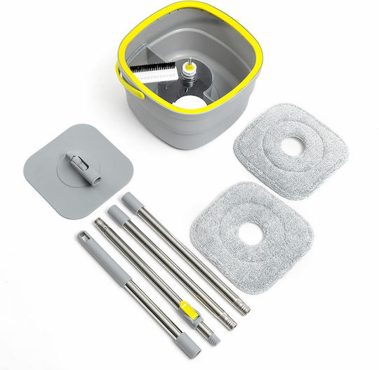 InnovaGoods Spin Parquet Mop with Microfibers