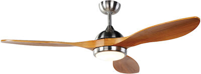 IQ Ceiling Fan 138cm with Light and Remote Control Matt Black