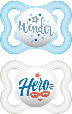 Mam Orthodontic Pacifiers Rubber Wonder Blue for 2-6 months 2pcs