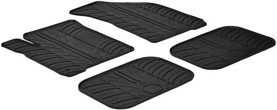 Lampa Set of Front and Rear Mats 4pcs Tray Type for Fiat Freemont 2012-2016 Black