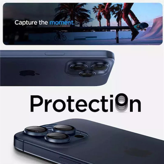 Spigen Optik Tr Ez Fit 2 Pack Протекция на камера Закалено стъкло iPhone 15 Pro 15 Pro Max