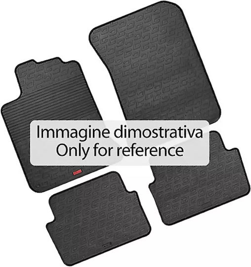 Lampa Set of Front and Rear Mats 4pcs Tray Type for Citroen Xsara Picasso Black