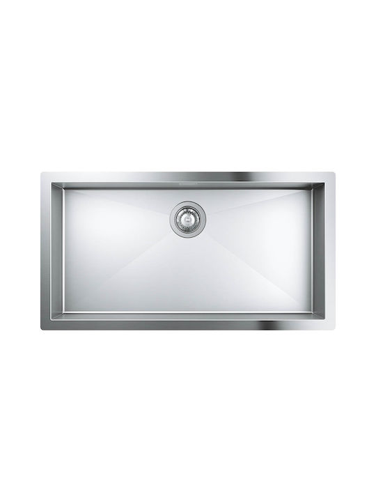 Grohe K 700 Ένθετος Νεροχύτης Inox Σατινέ Μ86xΠ46cm Ασημί
