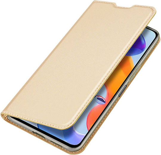 Dux Ducis Skin Pro Holster Book Leather / Silicone / Synthetic Leather Gold (Redmi Note 11 Pro)
