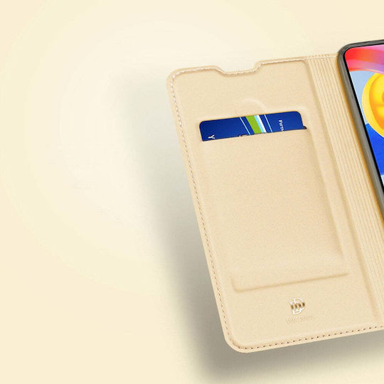 Dux Ducis Skin Pro Holster Book Leather / Silicone / Synthetic Leather Gold (Redmi Note 11 Pro)