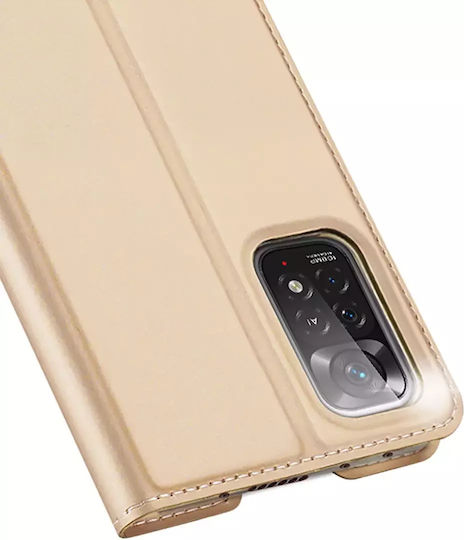 Dux Ducis Skin Pro Holster Book Leather / Silicone / Synthetic Leather Gold (Redmi Note 11 Pro)