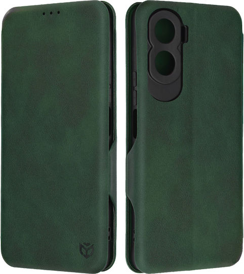 Techsuit Safe Book Piele artificială Verde (Honor 90 Lite - Onoare 90 Lite)