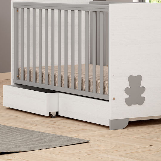 Casababy Βρεφικό Αξεσουάρ Panda Συρτάρια Κούνιας σε Λευκό Χρώμα